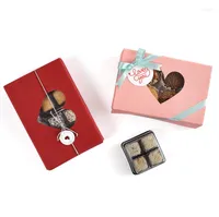 Hediye Sargısı 2022 100 PCS Aşk Kalpler Şeker Kutuları Bebek Duş Vaftiz İçin Çikolata Ambalajı Doğum Doğum Düğün Süslemeleri