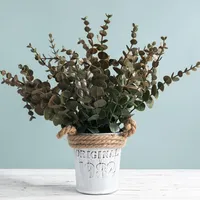 装飾的な花審美的1バンチユニークなテーブルセンターピース不滅の植物プラスチック偽の偽のベッドルームのための偽のアンチフォール