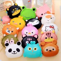 Backpacks Fashion Lovely Kawaii Candy Color Cartoon Animal Women Girls Wallet Multicolor Jelly Silicone Coin Bag Purse Kid Gift 221027