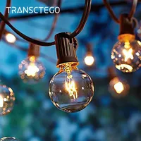 Garden String Lights 25 Bulbs G40 Garden Patio Outdoor Hanging Led String Lights Waterproof Indoor Xmas Party Decoration Lamps273I