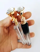 Tubo de brilho labial mini diy transparente wand diamante wand tubos de gloss plástico lipbalm batom recipiente de plástico inteiro c1172295