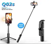 Selfie Stick Tripod Dolgu Işık Monopod Telefon Katlanabilir Mini Stand Kablosuz Bluetooth Deklanşör Uzaktan Kumanda 360 ° Döndürme Com8690807