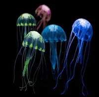 Glühende Wirkung künstlicher Quallen -Fischtank -Aquarium -Dekoration Ornament Sjipping G9533713076