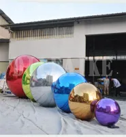 Bouncer 100cm Özel Dev Festival PVC Marketing veya Etkinlik Dekorasyonu için Şişme Ayna Topu Balloon7910738
