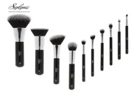 Sylyne Professional Makeup Brush Set de haute qualité 10pcs Makeup Brushes Classic Black Handle Make Up Brushes Kit Tools2077688