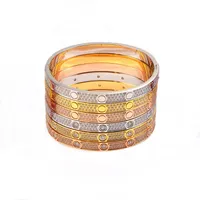 Fashion Designer Bracelet For Mens Women bangles Full Diamond Gold Letters C Bracelets Gifts Womens Luxury Love Bracelets Jewelry