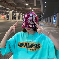 Ball Caps Summer Personality Flowers Baseball Cap Sun Protection Casquette Fashion Trend Deportes Y Ocio Wild Sequits Gorro 221027