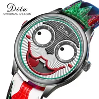 Nova chegada Joker Assista Men Top Brand Luxury Fashion Personality Alloy Quartz Watches Mens Limited Edition Designer Watch 201209252U