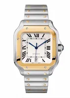 Мужские часы 40 -миллиметровый автоматический движение механические Quartz Watchs Нарученные часы мода мода из нержавеющей стали Business Square Roman Dial Designer с оригинальной коробкой