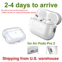Headphone Accessories for Apple AirPods pro 2 Pods3 Bluetooth Solid Silicone Cute Case Wireless Charging Case Shockproof Cases