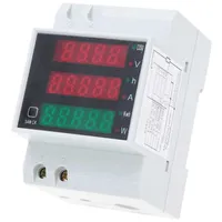 Digital Voltmeter Ammeter Din Rail Current Voltage Meters AC80-300V LED Display Volt Meter Power Factor214r