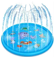 68 polegadas Sprinkle Splash Dog Wading Pool Backyard Fountain Play Mat Summer Outdoor Water Toys para bebês e PET Y2007285608046