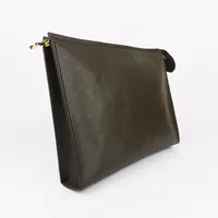 Nueva bolsa de tocador de viaje 26 cm Protecci￳n de maquillaje Mujeres de cuero genuino impermeable de 19 cm bolsas cosm￩ticas para W198F