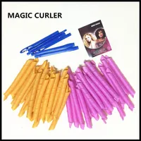 40pcs 55cm Magic Hair Curlers Long Spiral Rollers Set Easy Fast DIY Tool No Heat Ringlets285H