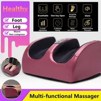 220V Electric Heating Foot Body Massager Relaxation Kneading Roller Vibrator Machine Reflexology Calf Leg Pain Relief Relax261t