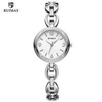 2020 Ruimas Luxus Quarz Uhr Watschen Frauen Silber Armband Elegante Armbanduhr Frau Waterd Watch Relojes de Lujo Para Mujeres 596290k