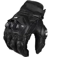 Htmotostore Fashion Outdoor Sports Casual Men's Leather Gloves Motorcycle Protective Racing Cross Country Finger183u