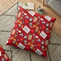 Pillow Frohe Christmas Cover Home Alone rot gedruckt 45 45 cm Kissenbezug Geschenke Weihnachten dekorativ f￼r