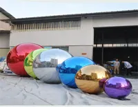 Bouncer 1M вечеринка свадебной украшения гигант отражающий ПВХ надувные зеркальные шарики воздушные шарики7569677