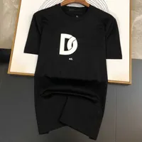 Мода DG -дизайнерская футболка мужская печать писем с коротким рукавом повседневное пуловер футболка круглый спортивный топ 11