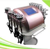 초음파 지방 캐비테이션 RF 피부 강화 슬리밍 미용 장비 핑크 휴대용 리포저상 진공 림프 배수 40k 6 in 1 바디 조각 캐비테이션 머신