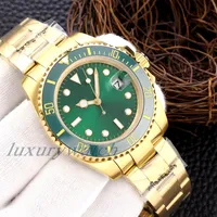 Regardez des montres pour hommes Designer Gold 41mm 904L en acier inoxydable saphir verre ￩tanche lumineux orologio di lusso ajustement fin de boucle de boucle