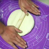 실리콘 논스틱 롤링 매트 베이커리 생과자 비 슬립 패드 측정 값을위한 부엌 도구 생과자 케이크를 만들기위한 부엌 도구