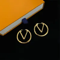 Big Size Circle Designer Ohrringe Hoop -Hengst Ohrring Luxus Schmuck Legierung Herz Orecchini Gold Silber verplatt