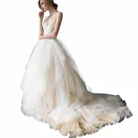 Skirts Hermosas tul suave falda de boda hecha a personalizado Bridal con trenes de barrido Separados PO Prop x01q#