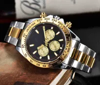 Luxury Mechanical Watch for Menpanda Daytonas Series Multifunktionell andra r￤kning Automatisk mekanisk vattent￤t klockband St￥lb￤lte rakt h￥r