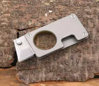 في الهواء الطلق Sellfdefense EDC Finger Ring سكين قابل للطي S35VN Blade Titanium TC4 مقبض على قيد الحياة Camping Poeket Knife Tool2663363