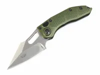 Stitcha Auto Tactical Folding Knife D2 석재 세척 블레이드 녹색 T6061 핸들 야외 EDC 기어 포켓 나이프 8320926