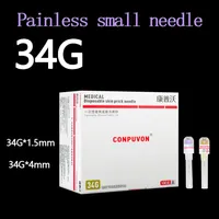 34G Medical Disposable Pricking Needle Cosmetic Micro Adjustment Operation Water Light Syringe Small Needle271T