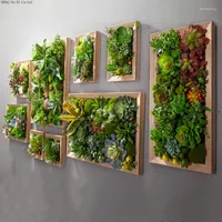 Dekorative Figuren dreidimensionale grüne Pflanze Anhänger Simulation Sukkulente Rahmenwand hängende Heimdekoration