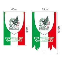 2x3 ft 2,5x4 ft Soccer Hanging Flag Mexico Team Banner 2022 Qatar World Cup Football Squad Livid Color Fade Resistant 60x90cm 75x125cm Home Bar Decor Fan Gift Gift Gift Gift