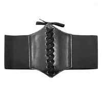 Formas de mujer Nibesser Mujeres Corsé anchos Cinturones de cuerpo de cuero PU