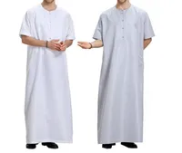 Ethnique Wear Dubaï Arabie saoudite Menus musulmans Juba Long Robe à manches courtes Robe Islamic Clothing Ramadan Worship Wory