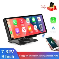 Universal 9,3 tums bilvideo monitor bärbar trådlös carplay navigering för alla bilar pekskärmskontroll display androidauto