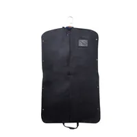 أكياس ملابس التخزين السوداء أغطية لتخزين الخزانة رجال قابلة للطي قابلة للطي أكياس مقاومة للماء لبدلة ملابس مخصصة القمصان معطف