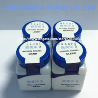 DENTSPLY Ceramco 3 Ceramic powder Natural Enamel LIGHT CLEAR DARK MEDIUM 1oz 28 4g300J