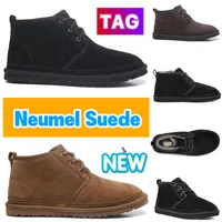 Designer Neumel Boots Classic Suede Shearling Booties schoenen Men vrouwen Sneakers Australië Ankle Boot Warm Winter Fashion Snow Bootes Chocolade Chestnut Sneakers