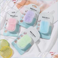 Other Household Cleaning Tools Accessories 50 Pieces Of Disposable Portable Soap Tablets Mini Outdoor Hand Washing Boxed Travel Su Dhlex