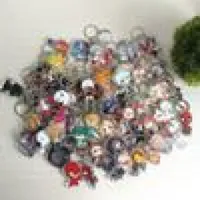 Keychain 100 Stacksbatch 수백 가지 스타일 아크릴 애니메이션 고품질 치비 행거 액세서리 263J