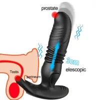 bult enchufes telescópico masculino masajeador de próstata consolador de silicona juguetes sexuales femeninos para mujeres hombres control remoto vibradores de tapón anal