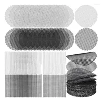 Grow Lights 200 Pieces Flower Pot Hole Mesh Pad Bonsai 2 Inches Round And Square Bottom Grid Mat Retail
