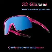 نظارات الدراجات في الهواء الطلق S3 نظارة شمسية ركوب الدراجات مع CASE UV400 للجنسين جبل دراجة الدراجة الرجال 3 عدسة TR90 221028
