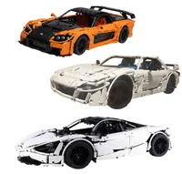 Hightech Speed ​​S rx7veilside Fortune Super Sports Racing Car Model 빌딩 블록 DIY 차량용 벽돌 장난감 x05032686213