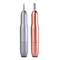 Nageloefeningen accessoires professionele USB elektrische machinebestanden pen pedicure met 6pcs metalen slijpkoppen kunst manicure tool216s