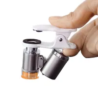 60x Clip LED UV Light Portable Biżuter Mikroskop powiększający szklany lupa do wykrywania waluty Identyfikacja antyque jade