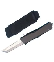 Marfione Custom Hellhound Blade Tactical Knife D2 Tanto Stone Washed Knifes 항공 알루미늄 핸들 EDC Gear3064841